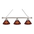 thumbnail image 1 of Holland Bar Stool BL3CHIowaSt Iowa State Cyclones 3 Shade Pool Billiard Light, Chrome, 1 of 1