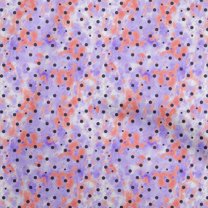 oneOone Cotton Cambric Violet Fabric Dot Quilting Supplies Print Sewing Fabric By The Yard 42 Inch Wide