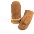 thumbnail image 2 of Mitaines en Cuir de Mouton Premium pour Femmes Tan Grand, 2 of 8
