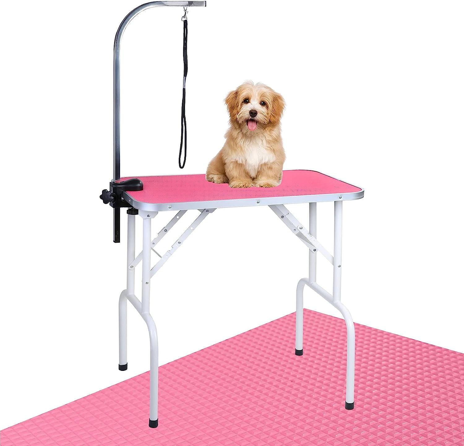 Paw Mat 97cm Pink Dog Cat Pet Grooming Salon Table Foldable Carry Heig –  1st Stop Pet Shop