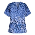 thumbnail image 2 of T-shirt à Manches Courtes à Col en V pour Femmes, 2 of 3