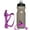 Purple, variant on Bike Water Bottle Holder Combo - 20 Oz Squeeze Bottle & No Screw Mount Cage, Alloy - Fits All Bikes & MTB -
