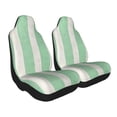 thumbnail image 3 of Car Seat Covers Are Protected From Dust And Spillage And Elastic Straps Are Easy To Install For Easy Car Suv Truck Delivery Lightgreen Stripe_4 1, 3 of 8