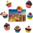 thumbnail image 2 of 8 pcs/Set 3D Resin Refrigerator Magnets Series Home Decor Fridge Magnetic Stickers Photo Office Message Kitchen Accessories bxt refrigerator magnet, 2 of 5