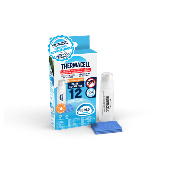 Recharge de répulsif à moustiques Thermacell Fuel‑ZoneGuard à combustible – paquet de 12 heures