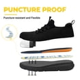 thumbnail image 5 of FitVille zapatos de trabajo para hombre, calzado de seguridad Extra ancho, antideslizante, a prueba de perforaciones, ligero, adecuado para pies hinchados, soporte para arco, 5 of 5