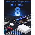 thumbnail image 2 of Estación de carga Auorld con cargador USB C de 200 W y 8 puertos para MacBook, 2 of 7