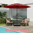 thumbnail image 4 of Costway 10 ft 3-tier Vented Patio Umbrella Large Market Table Umbrella Outdoor Sun Shade Red, 4 of 10