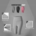 thumbnail image 4 of Quick-drying Tights Yoga Clothes | Belly Control Exercise Leggings ​| Five Points Yoga Pants(Gray,L), 4 of 7