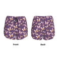 Adobk Butterflies And Floral Print Women's Workout Shorts for Athletic