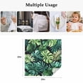 thumbnail image 4 of Palm Leaf Cloth Napkins, Green Tropical Plant Summer Nature Scenery Washable and Reusable Dinner Napkins Set of 8, Table Napkin for Kitchen Party Birthday Wedding Hotel Housewarming 20"x20", 4 of 8