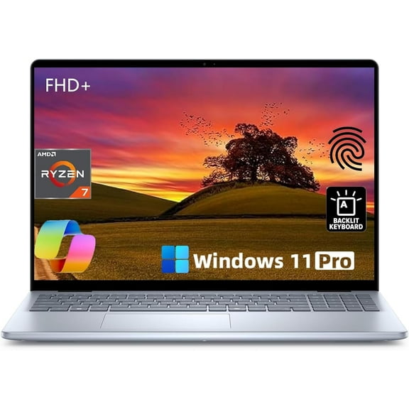 Dell Inspiron 16" FHD Business Laptop, AMD Ryzen 7-8840U, 16GB DDR5, 1TB SSD, Windows 11 Pro