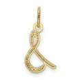 thumbnail image 3 of Auriga Fine Jewelry 14K Yellow Gold Letter S Initial Charm Pendant for Women, 3 of 6