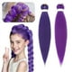 thumbnail image 1 of Purple Pre-stretched Braiding Hair Extension, Demon Hunters Rumi Costume Hair Extension for Kids, Anime Halloween Cosplay Props, 1 of 5