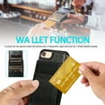 thumbnail image 4 of Feishell Fit for iPhone 7/8/SE 2020/SE 2022 Case with ID Credit Card Slots,Shockproof Premium PU Leather Magnetic Buckle Vertical & Horizontal Kickstand Back Flip Wallet Protective Phone Cover,Black, 4 of 7