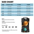 thumbnail image 4 of Daiia Solar System Paper Art Printed Men's Tank Tops,Casual Soft Sleeveless Gym Muscle Shirts Bodybuilding Tee-Small, 4 of 8