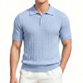 thumbnail image 3 of BRANROY Mens Polo Shirts Short Sleeve - Casual Shirts for Men Golf Summer, Father's Day Shirts, Business Casual Top, Lightweight Comfort Shirts,Sky Blue,3XL, 3 of 9