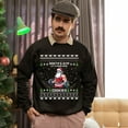 thumbnail image 5 of Christmas Sweatshirt, Santa's Gym Let's Burn Some Cookies Christmas Sweatshirt, Funny Weightlifting Ugly Holiday Jumper, Festive Fitness Gift for Gym Lovers & Bodybuilders, 5 of 5