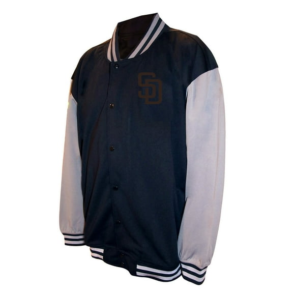 Men's-Profile  Black San Diego Padres Full-Snap Varsity Jacket