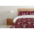 thumbnail image 4 of Ambesonne Space Down Alternative Quilt Comforter, Outer Space Astronaut Moon, Twin, Ruby Eggshell, 4 of 5