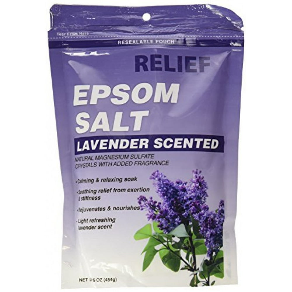 Relief MD Epsom Salt, Lavender Scented, Natural Magnesium Sulfate