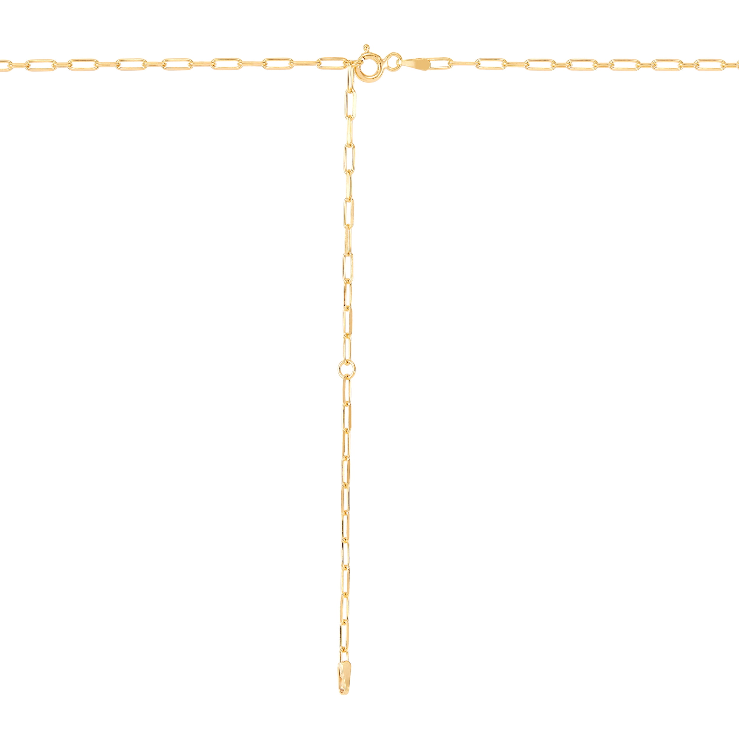 Brilliance Fine Jewelry .10 Carats Diamond Pendant in Sterling Silver and 14K Gold Plate,20"