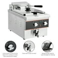 thumbnail image 2 of Luku Deep Fryer Extra - 6L Oil Capacity, 1800W Stainless Steel Fryer with Oil Drain Valve for Catering, 2 of 6
