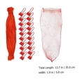 thumbnail image 2 of 100pcs Plastic Woven Bags Fruit Pocket Storage Bags Vegetable Storage Bags (Red), 2 of 9