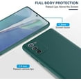 thumbnail image 3 of Galaxy S20 FE Case, (2 Pack) Explosion-Proof flim with Liquid Silicone Gel Rubber Soft Microfiber Cloth Lining Cushion Shockproof Cover Case for Galaxy S20 FE(5G) 6.5 inch Green, 3 of 13