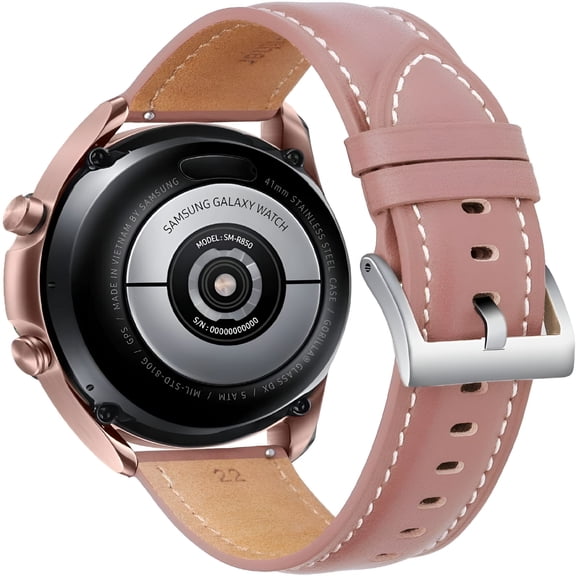 GJX Replacement Band Compatible with Smart Watches, 20mm Genuine Leather Strap Bracelet