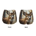 thumbnail image 3 of Daiia American Wildlife Deer Forest Pattern Women's 2 in 1 Running Shorts - Lightweight Athletic Workout Gym Yoga Shorts Liner with Phone Pockets-Medium, 3 of 7