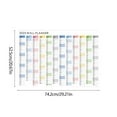 ZToonmas 2025 Wall Planner Foldable Yearly Calendar With Color Coded