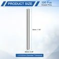 thumbnail image 2 of 100 Pack 2mm x 30mm Dowel Pins Bearing Steel Cylindrical Dowel Pins Shelf Support Peg Pin+/-0.02mm Diameter Tolerance, Silver Tone, 2 of 6