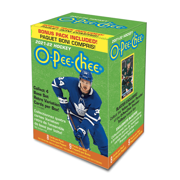 2021-22 Upper Deck OPC NHL Hockey Trading Cards Blaster Box