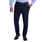 Kenneth Cole Reaction Men's Slim Fit Stretch Check Dress Pants Blue Size 38X31