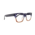 thumbnail image 2 of Ravello Line Bifocal Premium Reading Glasses, High-End Readers +1.25 to +3.50 Magnifying, Fashion Square (Blue, Orange) NY Fifth Avenue, 2 of 4