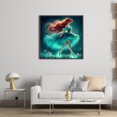 thumbnail image 2 of Hilo Algodón Ecológico Bordado Arte Punto Cruz Sirena Contada 11CT 40x40cm, 2 of 9