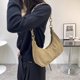 thumbnail image 4 of Bolsa Retro Mujer Pana Color Sólido Axila Cadena Hobos Bolsos (Marrón) Ehuebsd Nuevos Originales, 4 of 9
