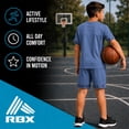 thumbnail image 6 of RBX Boys Athletic Outfit Short Set Performance Shirt and Basketball Shorts for Boys 2 Piece, 6 of 7