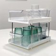 thumbnail image 2 of Estante de almacenamiento de cocina tipo cajón, bandeja de baño transparente antideslizante, estantes para artículos diversos cosméticos, organizador Sunnimix debajo del fregadero organizador, 2 of 7