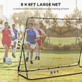 thumbnail image 4 of Soozier Filet de Rebond de Soccer 8 Pieds x 6 Pieds, Filet de Rebond Arrière Ajustable, 4 of 9