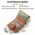 thumbnail image 4 of GAEKEAO Wallet for Women Samll RFID Blocking Credit Card Holder Bifold Women Wallet With Keychain, 4 of 9
