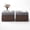 Gray, variant on COSIEST Outdoor Coffee Table,Brown PE Wicker & Tempered Glass Top for Patio/Deck