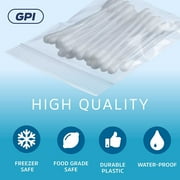 GPI 3” x 4” Heavy Duty Ziplock Bag 4 Mil Clear Resealable Bags for Travel, Storage & Shipping, 100-Pack