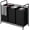 Black, variant on SUOERNUO 3-Bag Laundry Sorter Cart with Wheels – Heavy Duty Rolling Hamper with Removable Bags for Laundry Room Organization (Black)