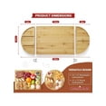 thumbnail image 7 of 3 Pack Bamboo Charcuterie Boards Set, Large Bamboo Cheese Board Set With Deep Juicy Groove For Kitchen, Chopping Board Set For Entertaining, 7 of 7