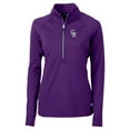 thumbnail image 2 of Women's Cutter & Buck Purple Colorado Rockies City Connect Adapt Eco Knit Recycled Half-Zip Pullover Top, 2 of 3