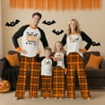 thumbnail image 4 of Halloween Pajama Set Long Sleeves and Pants Two-Piece Set Holiday Pajamas Cute Pumpkin Ghost Spider Skull Print Pajamas Pajamas Unisex Couple Outfit Family Pajamas,Man M, 4 of 6