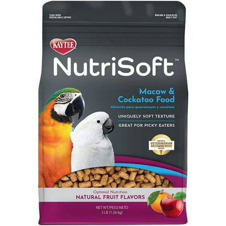 Kaytee NutriSoft Macaw and Cockatoo Food [Bird, Food] 3 lb