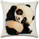 thumbnail image 5 of Juego de 4 fundas de almohada de lino y poliéster, fundas de almohada para coche, juego de decoración de sofá cama, 45x45cm (Panda) Sailing Electrónica, 5 of 5